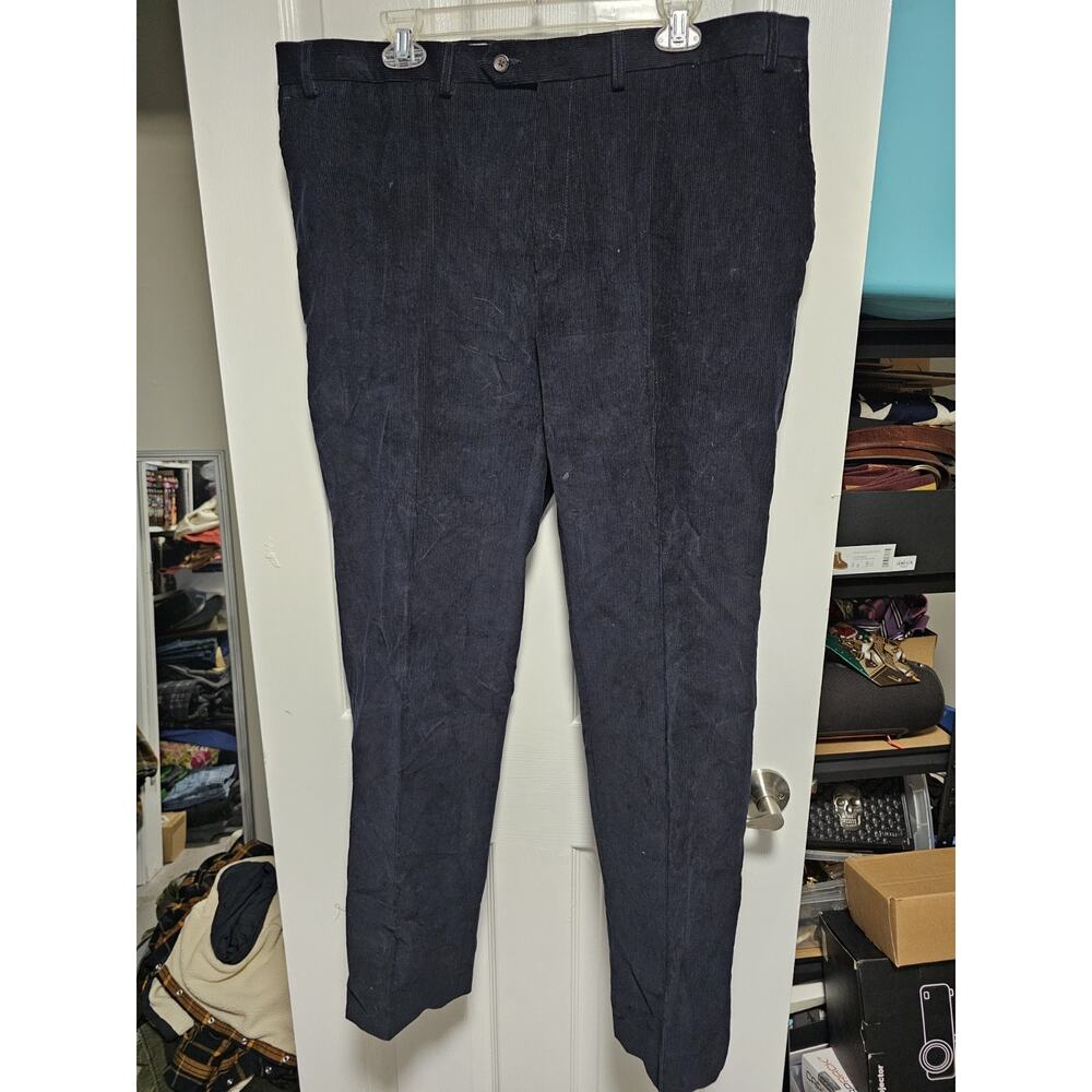 Lauren Ralph Lauren Mens Corduroy Pant Classic Business 40x32 Black/Navy Blue